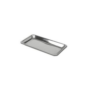 VASSOIO DENTALE ACCIAIO INOX 208x109x15 mm