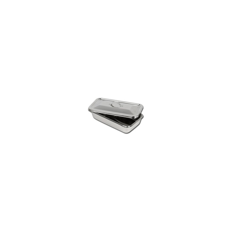 VASSOIO+COPERCHIO INOX 223x126x45 mm