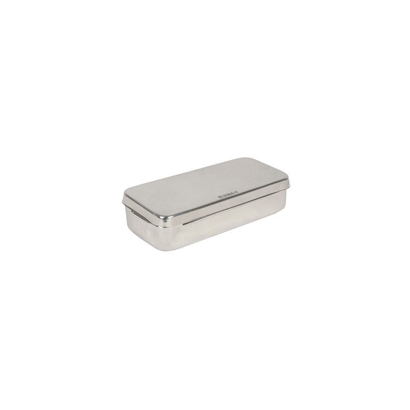 SCATOLA ACCIAIO INOX 18x8x4 cm