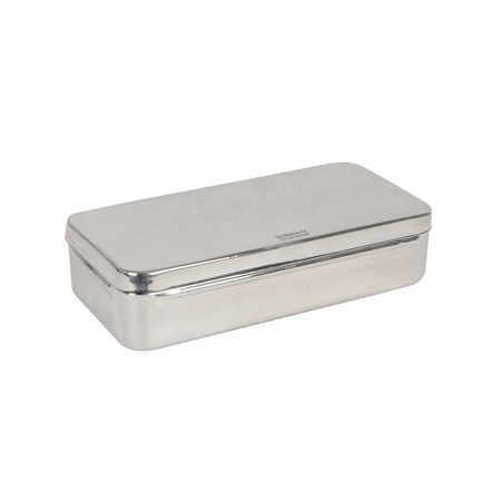 SCATOLA ACCIAIO INOX 25x12x6 cm