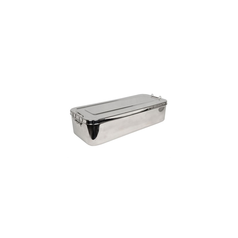 SCATOLA INOX 50x20x10cm - con manici