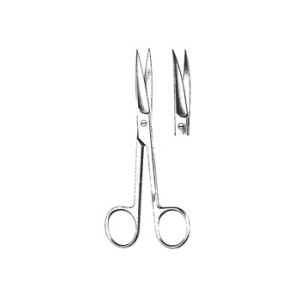 FORBICI CURVE - punte acute - 18 cm