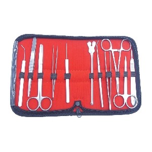 KIT DISSEZIONE IN ACCIAIO INOX AISI 202 PER ESERCITAZIONE - 11 pezzi