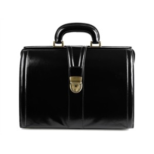 BORSA "VALIGETTA CUOIO FIORE" - nera