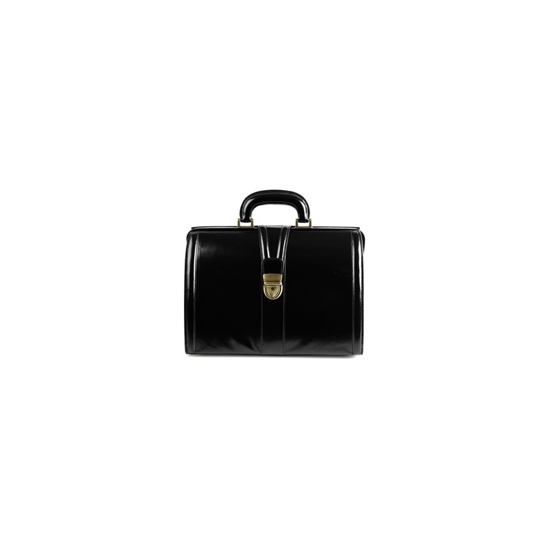 BORSA "VALIGETTA CUOIO FIORE" - nera