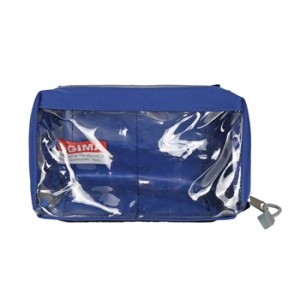 BORSETTA E1 - rettangolare con finestra - blu