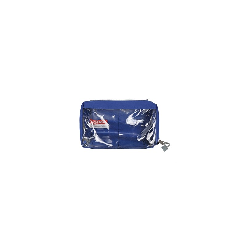 BORSETTA E1 - rettangolare con finestra - blu