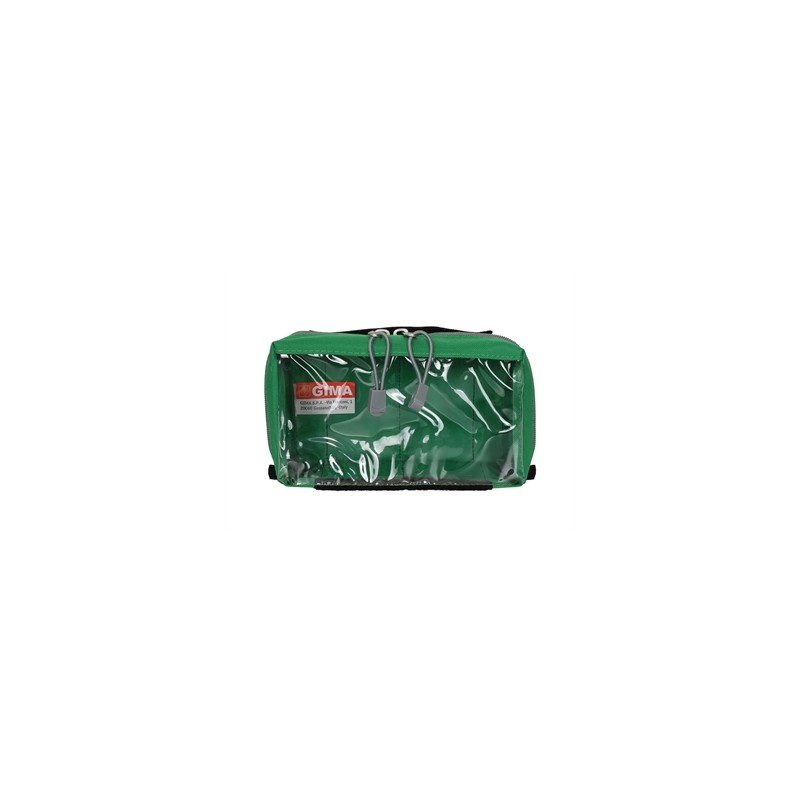 BORSETTA E1 - rettangolare con finestra - verde