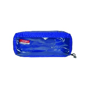 BORSETTA E2 - rettangolare con finestra - blu