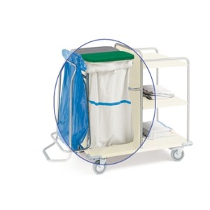 SACCA PER CARRELLI - lavabile - banda blu