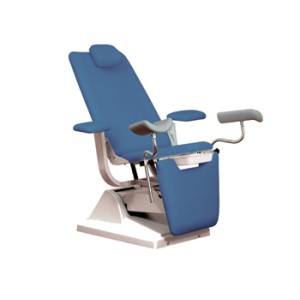 POLTRONA GYNEX con portarotolo - azzurra