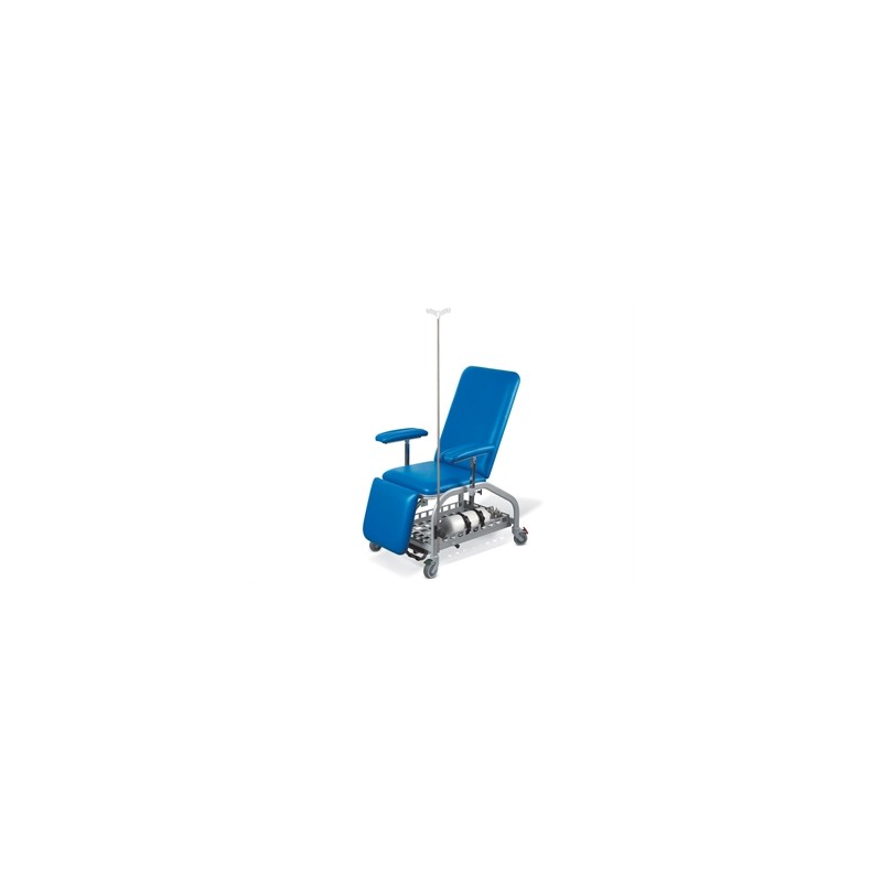 POLTRONA DONATORI con ruote - blu