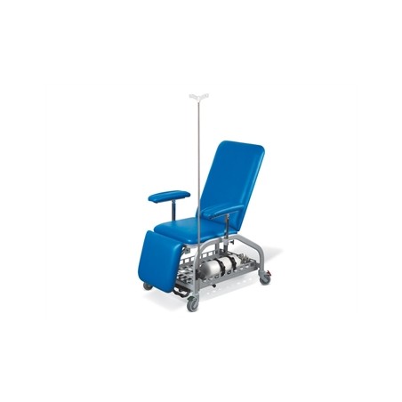 POLTRONA DONATORI con ruote - blu