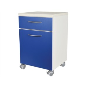 COMODINO con cassetto - blu