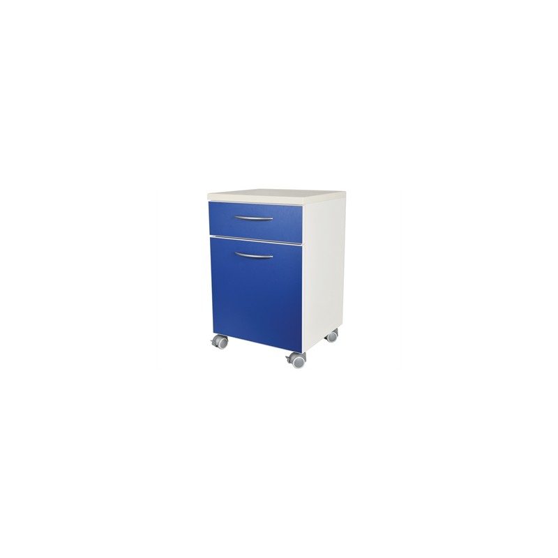 COMODINO con cassetto - blu