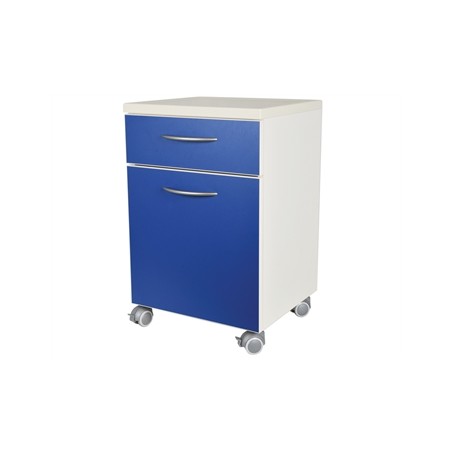 COMODINO con cassetto - blu