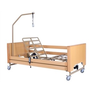 LETTO ELETTRICO A 4 MOTORI, ALTEZZA REGOLABILE 84-125 cm - 3 articolazioni - 4 sezioni