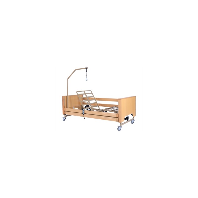 LETTO ELETTRICO A 4 MOTORI, ALTEZZA REGOLABILE 84-125 cm - 3 articolazioni - 4 sezioni