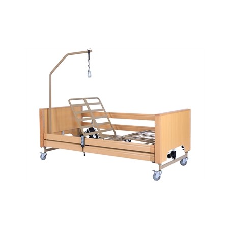 LETTO ELETTRICO A 4 MOTORI, ALTEZZA REGOLABILE 84-125 cm - 3 articolazioni - 4 sezioni