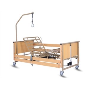 LETTO ELETTRICO A 3 MOTORI, ALTEZZA REGOLABILE 84-125 cm - 3 articolazioni - 4 sezioni