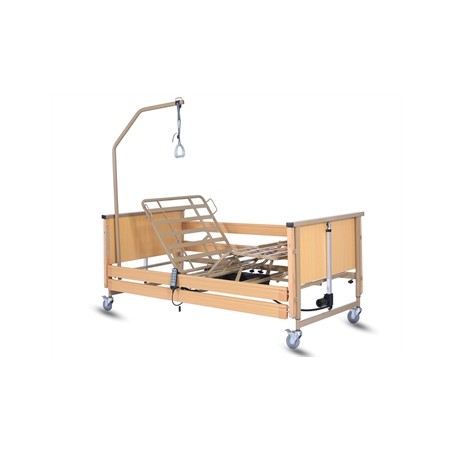 LETTO ELETTRICO A 3 MOTORI, ALTEZZA REGOLABILE 84-125 cm - 3 articolazioni - 4 sezioni