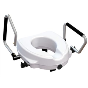 RIALZO WC con braccioli reclinabili - 12,5 cm