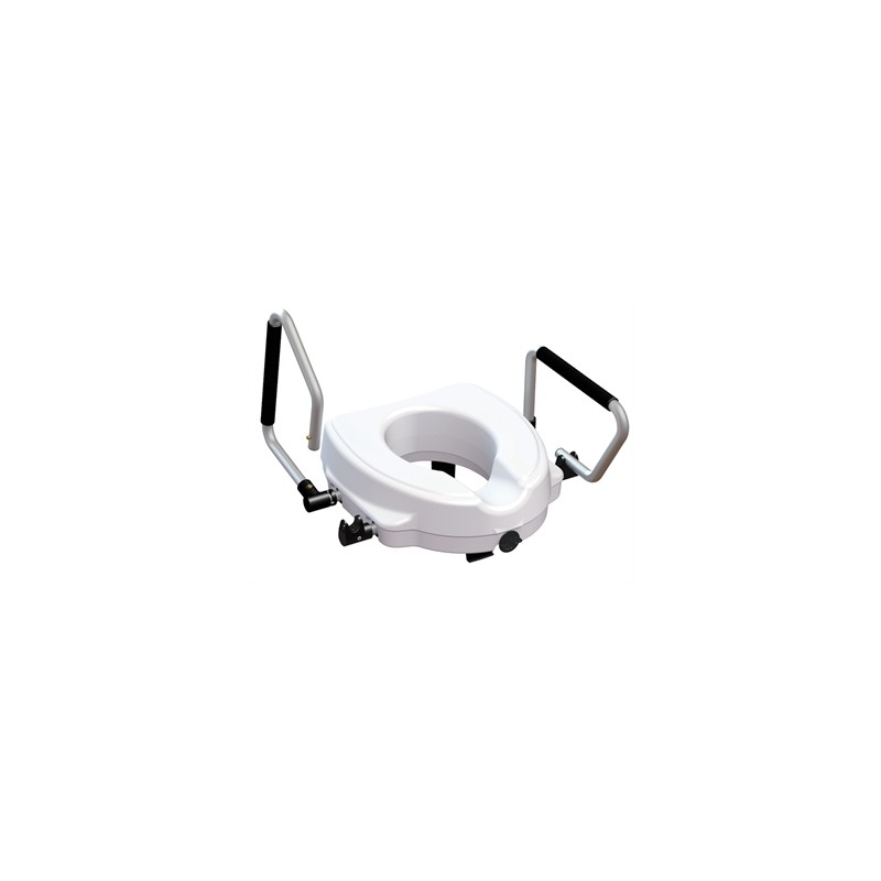 RIALZO WC con braccioli reclinabili - 12,5 cm