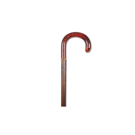 BASTONE SINTETICO - manico curvo stile ambra