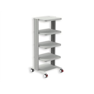 CARRELLO EASY - 4 ripiani 40x36 cm + base