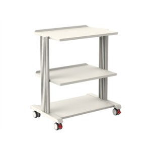 CARRELLO SMART - 2 ripiani 60x42 cm + base