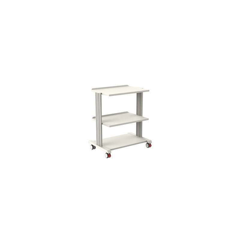CARRELLO SMART - 2 ripiani 60x42 cm + base