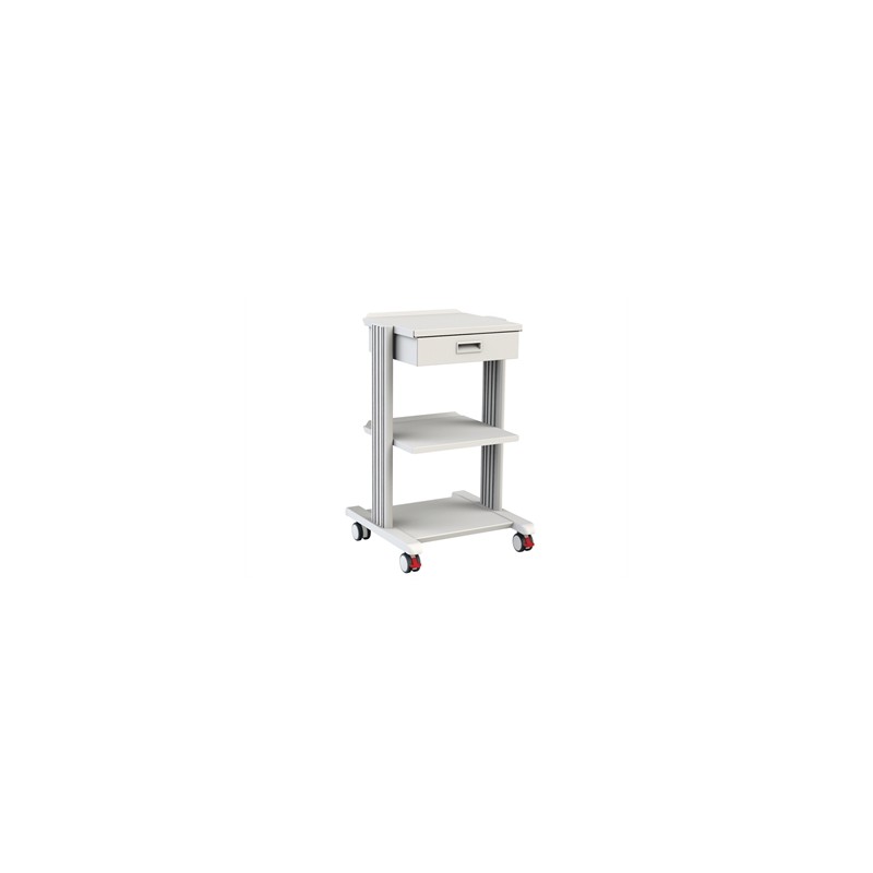 CARRELLO SMART - 2 ripiani 40x36 cm + base + cassetto