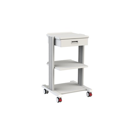CARRELLO SMART - 2 ripiani 40x36 cm + base + cassetto