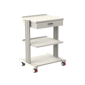 CARRELLO SMART - 2 ripiani 50x42 cm + base + cassetto