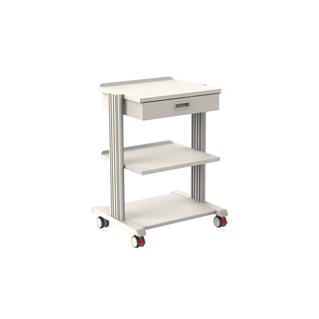 CARRELLO SMART - 2 ripiani 50x42 cm + base + cassetto
