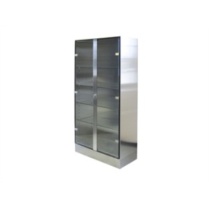ARMADIO INOX E VETRO