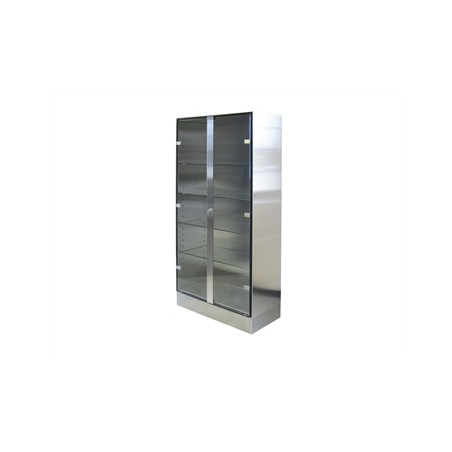 ARMADIO INOX E VETRO