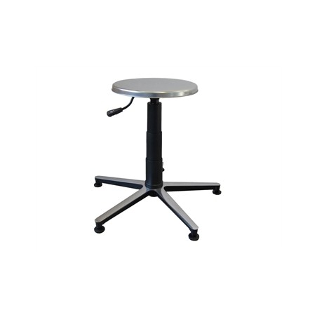 SGABELLO - sedile inox, base in alluminio con piedini