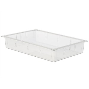 CASSETTO ISO PLASTICA TRASPARENTE 600x400x100 mm - chiuso