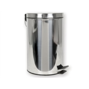 CESTINO RIFIUTI 12 l con pedale - acciaio inox