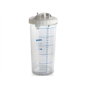 VASO 5 LITRI con coperchio - autoclavabile a 143°C