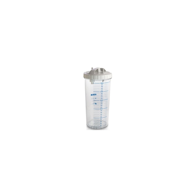VASO 5 LITRI con coperchio - autoclavabile a 143°C