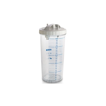 VASO 5 LITRI con coperchio - autoclavabile a 143°C