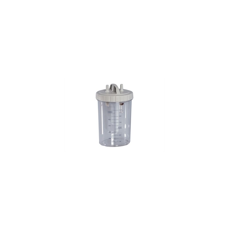 VASO 1 LITRO con coperchio - autoclavabile a 121°C