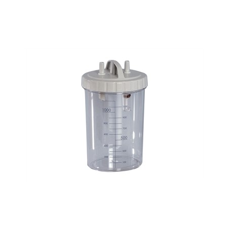 VASO 1 LITRO con coperchio - autoclavabile a 121°C