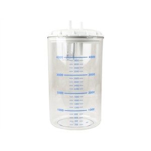 VASO 4 LITRI con coperchio - autoclavabile a 121°C