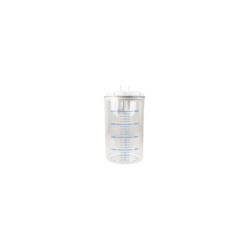 VASO 4 LITRI con coperchio - autoclavabile a 121°C