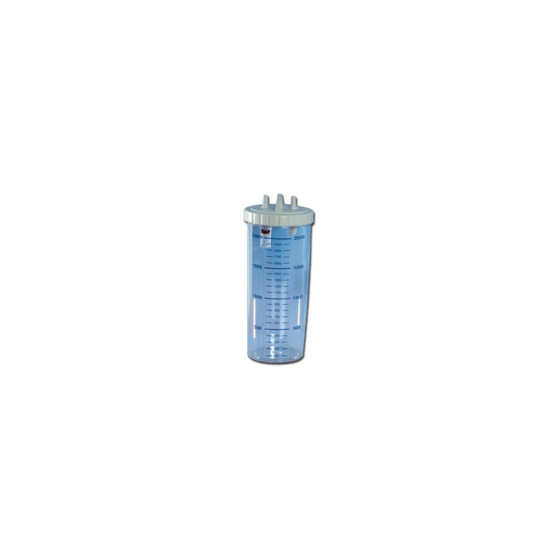 VASO 2 LITRI con coperchio - autoclavabile a 121°C