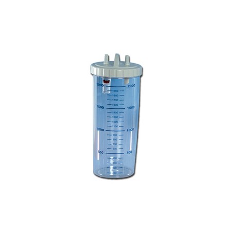 VASO 2 LITRI con coperchio - autoclavabile a 121°C