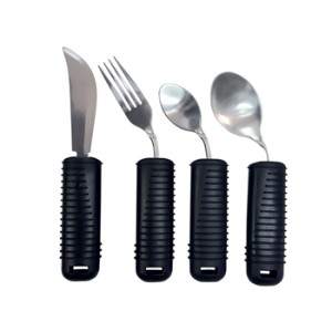 KIT POSATE MODELLABILE (forchetta, coltello, cucchiaio piccolo e grande)
